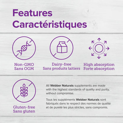 specifications-Magnesium Citrate High Absorption 150 mg for Webber NaturalsWN5000