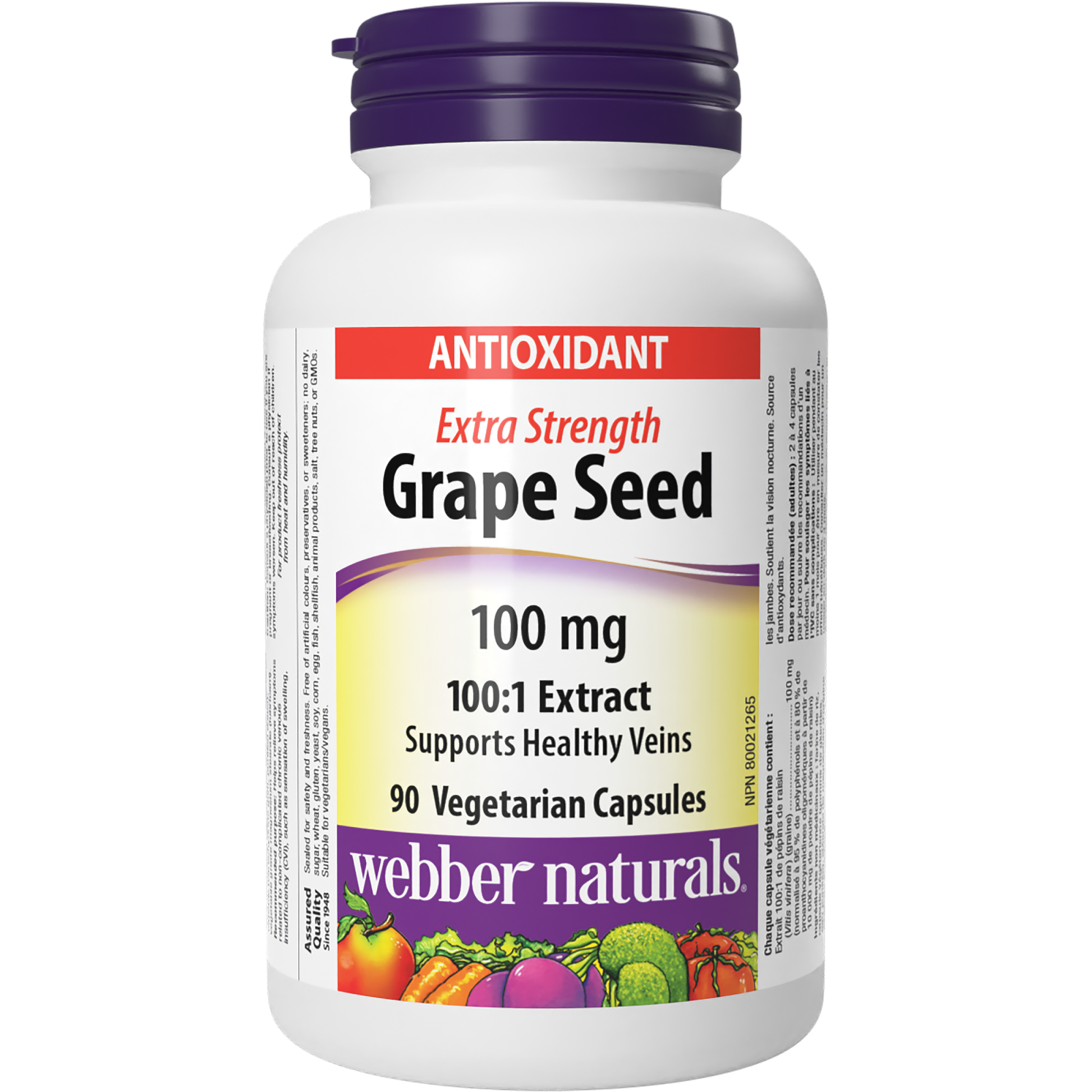 Grape Seed Extra Strength 100 mg for Webber Naturals|v|hi-res|WN3436