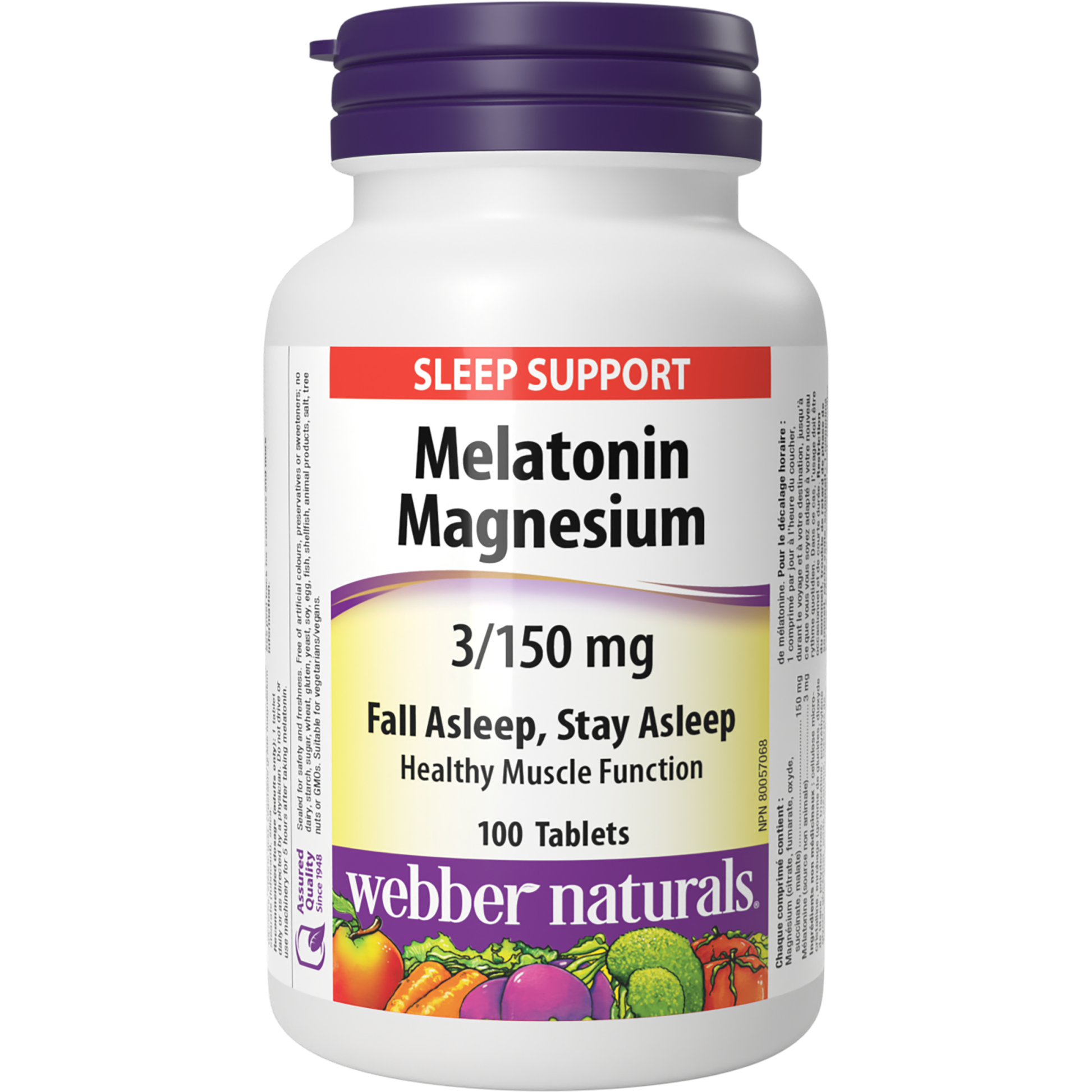 Melatonin Magnesium 3/150mg for Webber Naturals|v|hi-res|WN3173