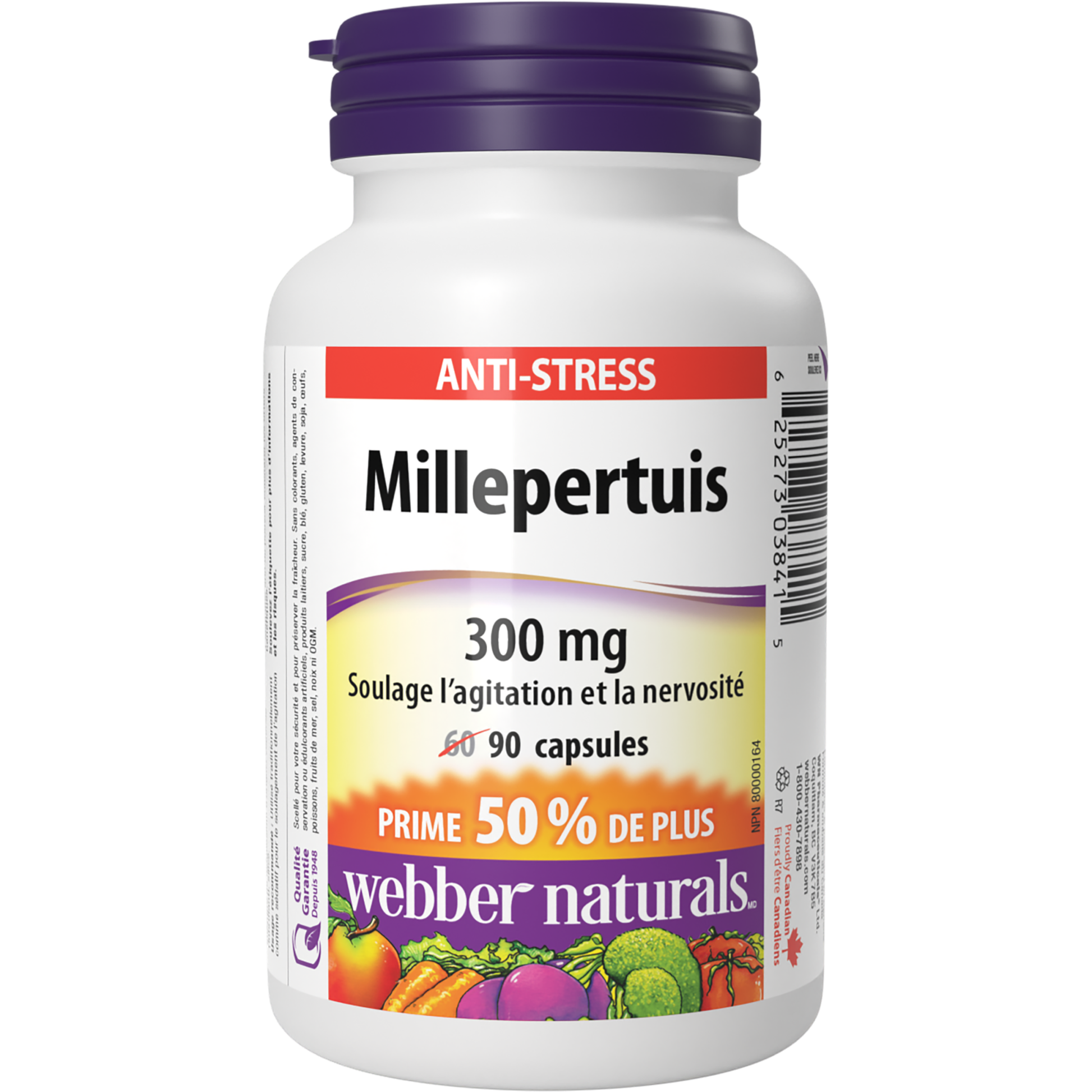 Millepertuis 300 mg for Webber Naturals|v|hi-res|WN3841