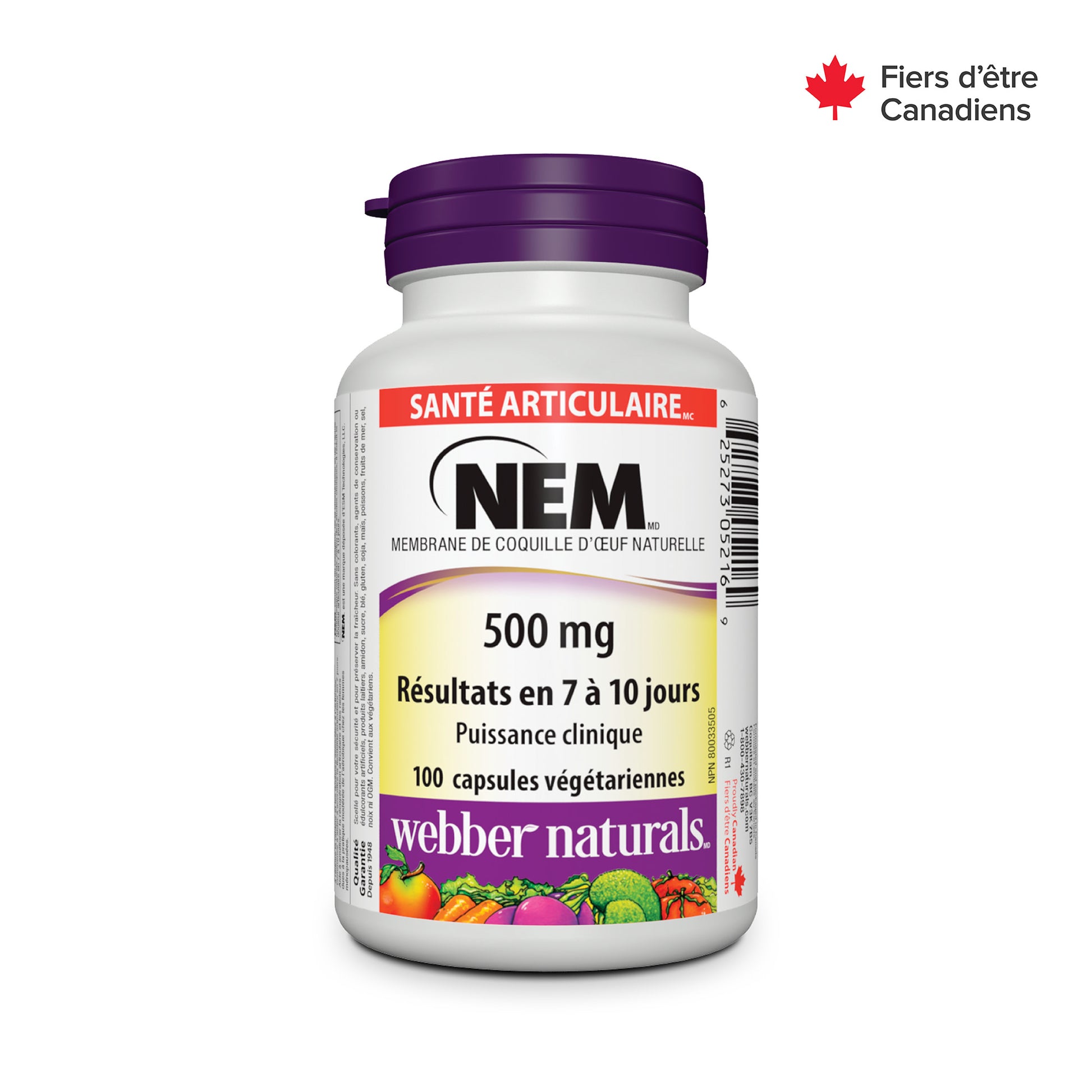 NEM 500 mg Vegetarian Capsules for Webber Naturals|v|hi-res|WN5216