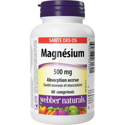 Magnésium Absorption accrue 500 mg for Webber Naturals|v|hi-res|WN3162