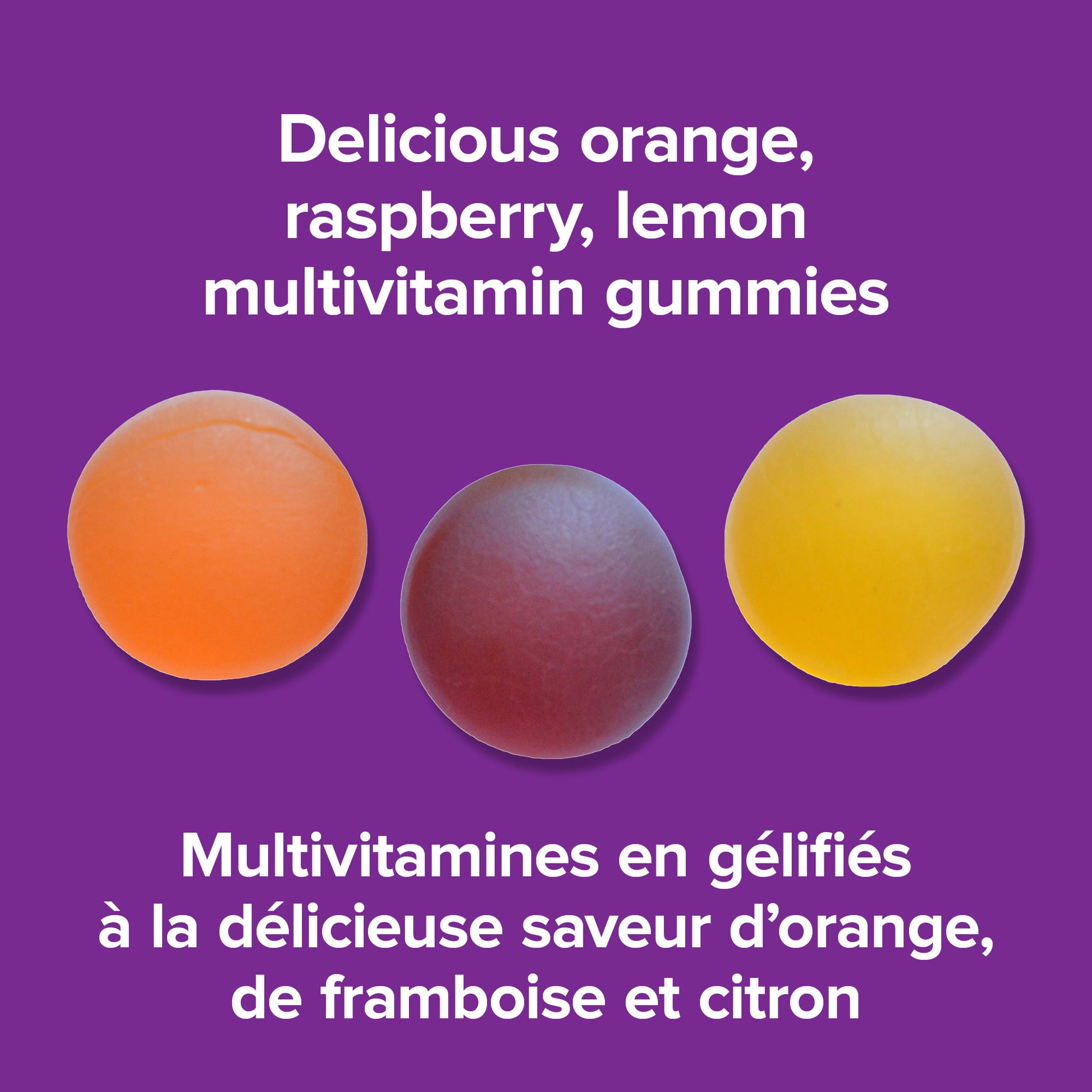 specifications-Multivitamine  orange · framboise · citron for Webber Naturals