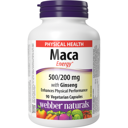 Maca Energy with Ginseng 500/200 mg for Webber Naturals|v|hi-res|WN3450