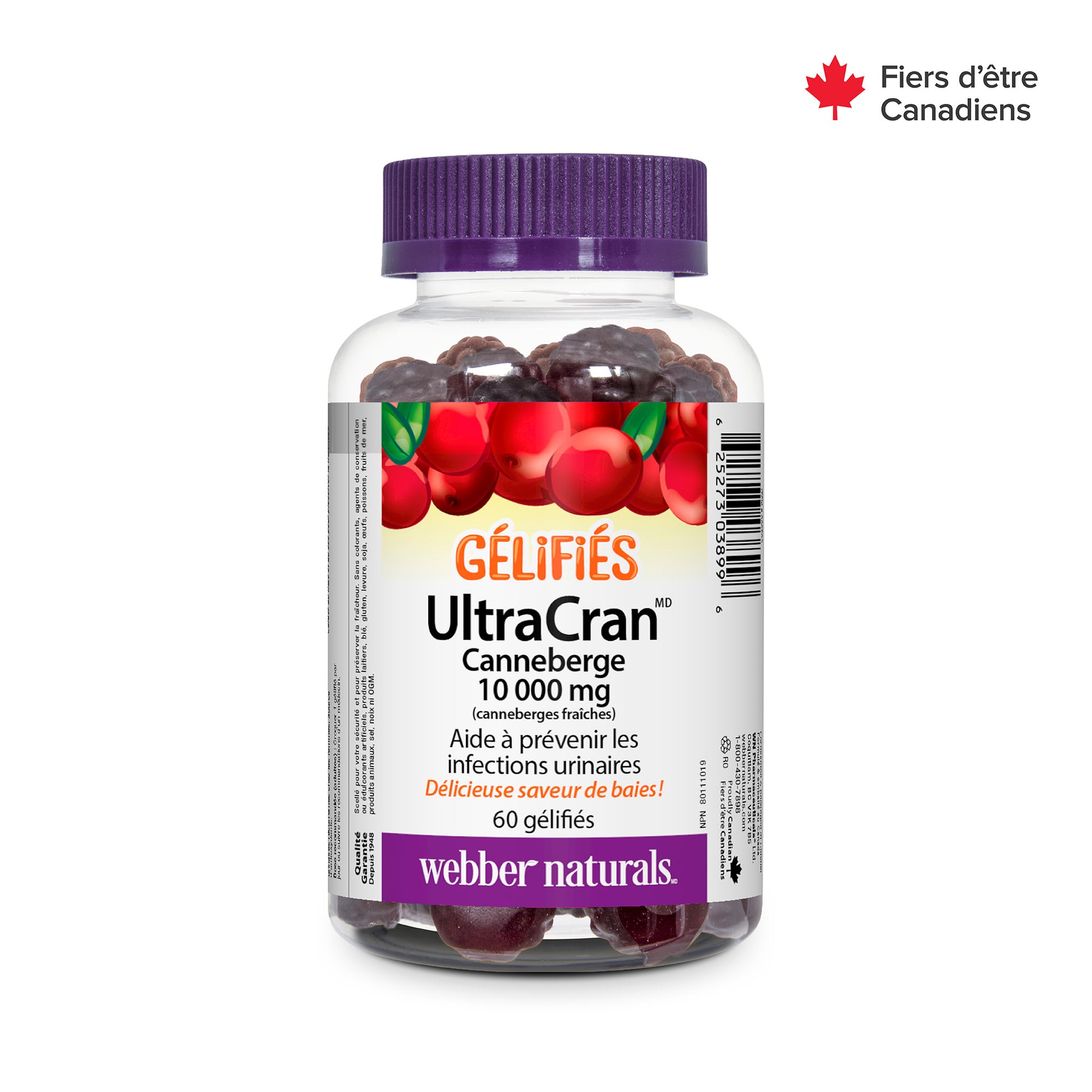 Canneberge UltraCran 10 000 mg Gélifiés for Webber Naturals|v|hi-res|WN3899