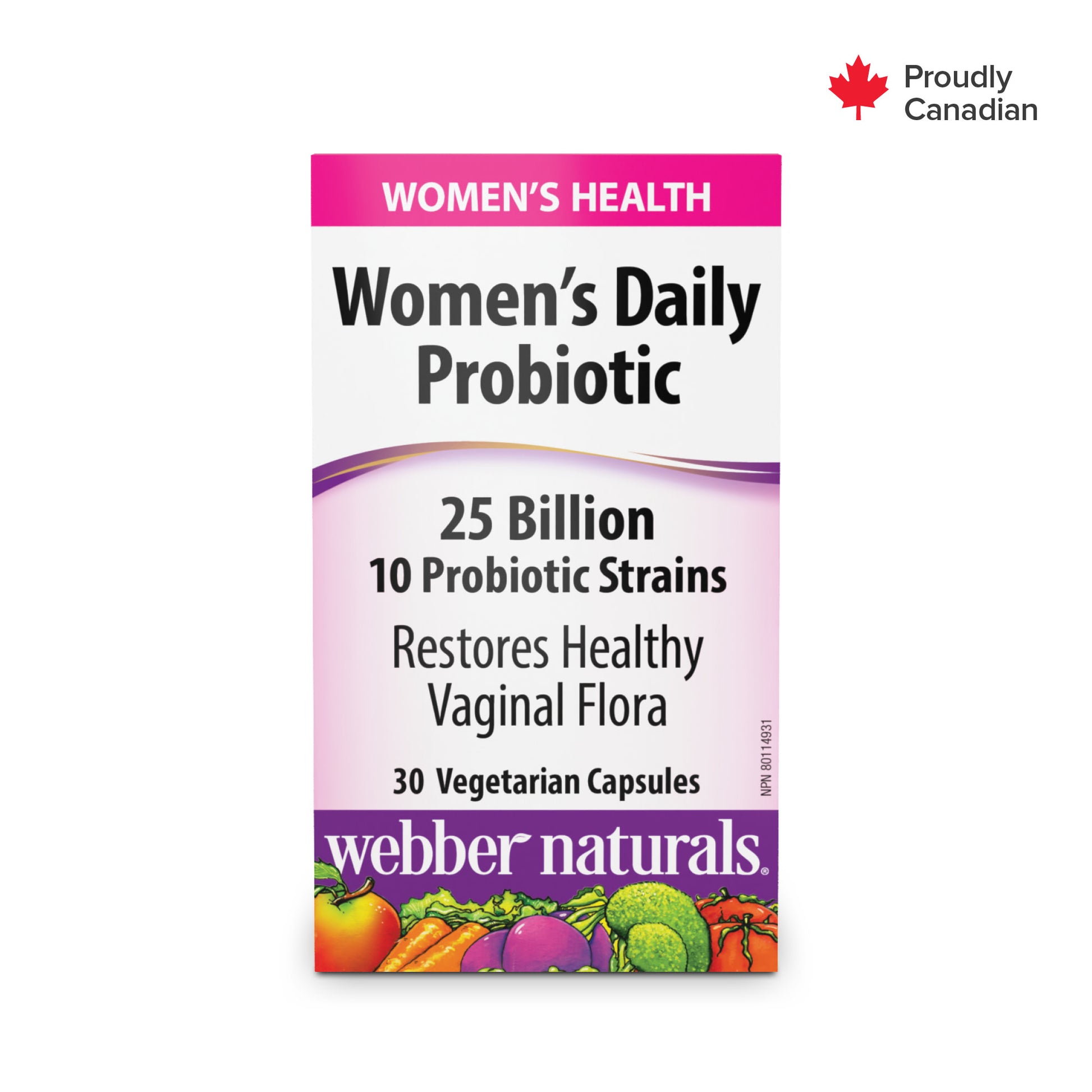 Women’s Daily Probiotic 25 Billion for Webber Naturals|v|hi-res|WN3901