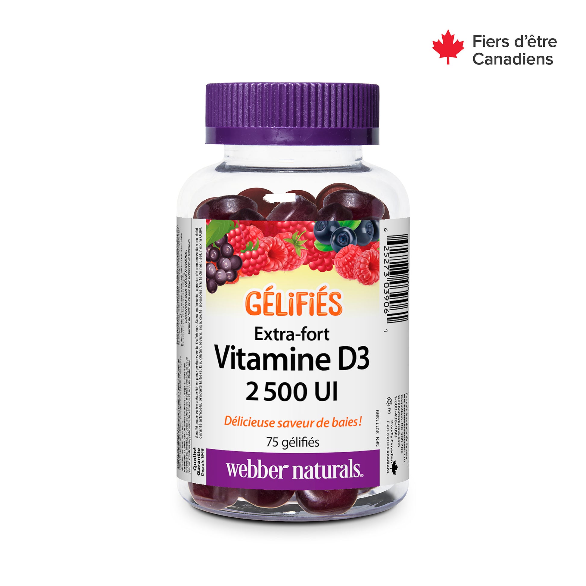 Vitamine D3 2 500 UI Extra-fort for Webber Naturals|v|hi-res|WN3906