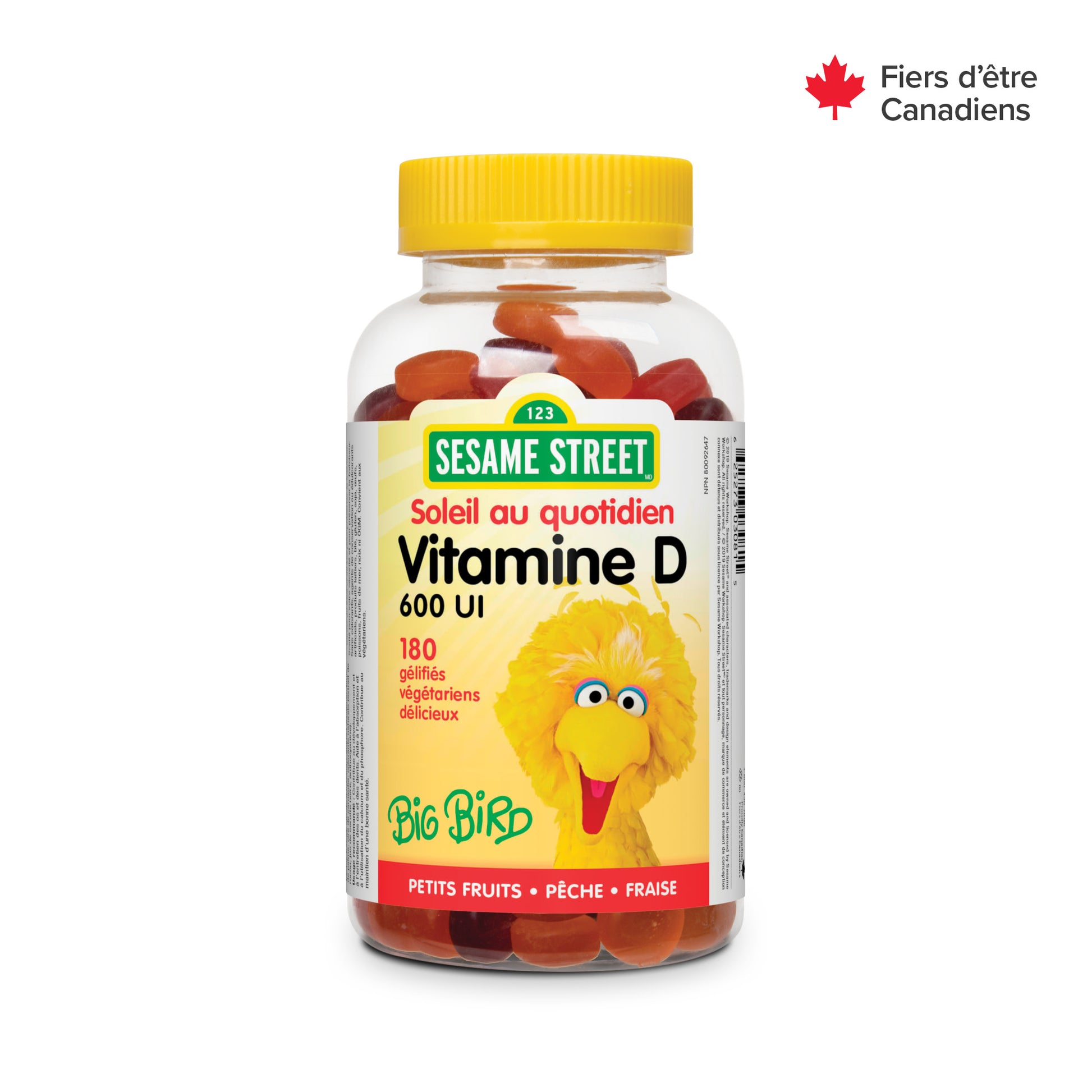 Vitamine D3 600 UI petits fruits • pêche • fraise for Sesame Street®|v|hi-res|WN3081