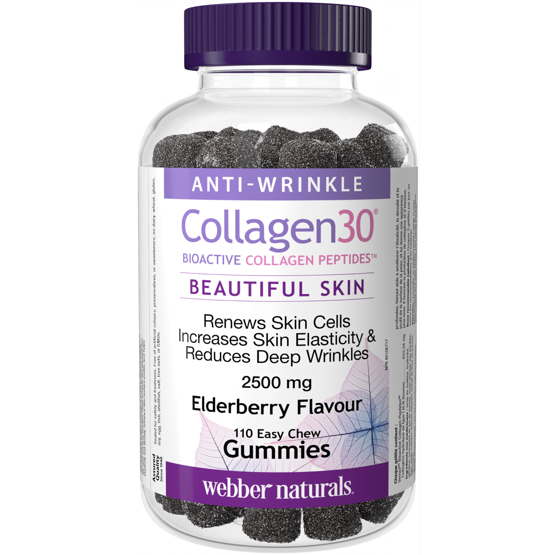 Collagen30® Bioactive Collagen Peptides™ 2500 mg Elderberry for Webber Naturals|v|hi-res|WN3085