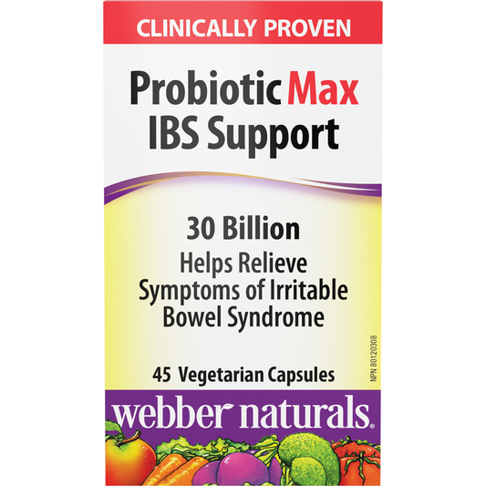Probiotic Max IBS Support 30 Billion for Webber Naturals|v|hi-res|WN3916