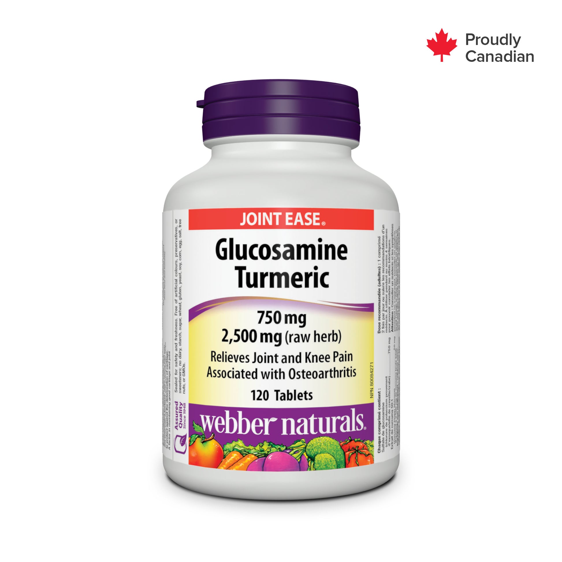 Glucosamine Curcuma 750 mg / 2 500 mg (plante brute) for Webber Naturals|v|hi-res|WN3546