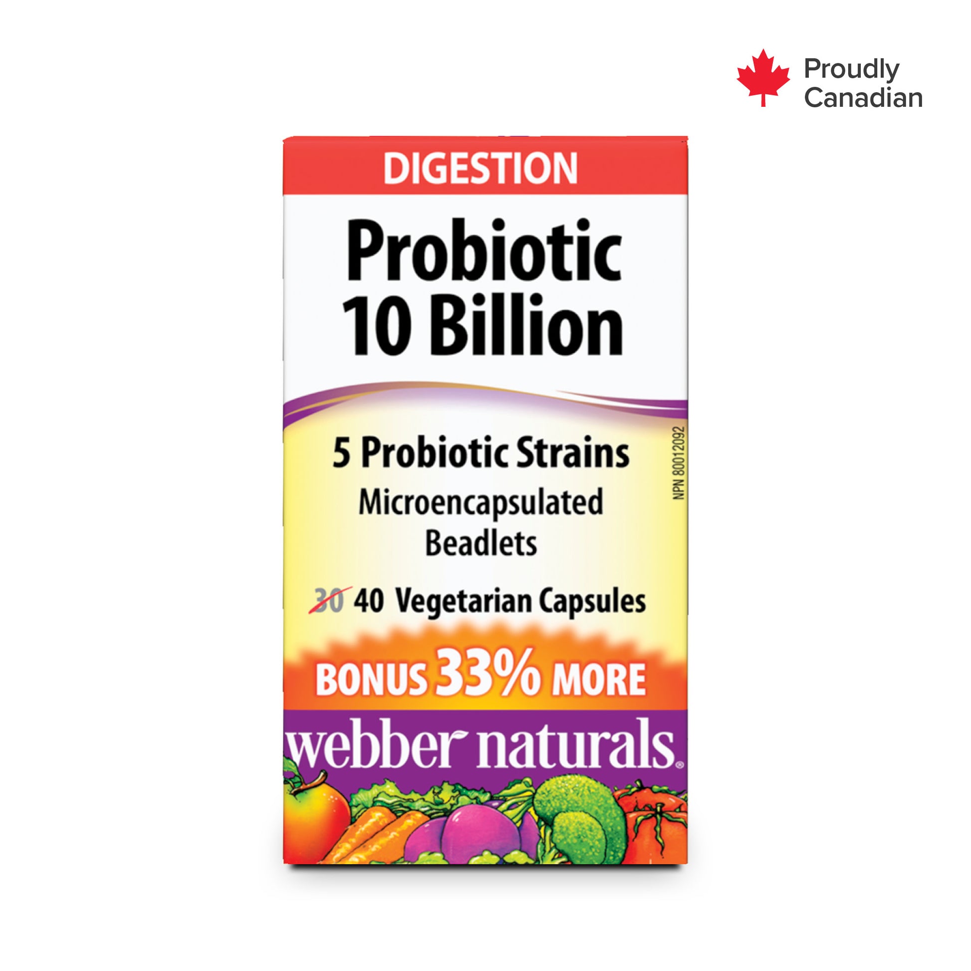 Probiotic 10 Billion for Webber Naturals|v|hi-res|WN3844