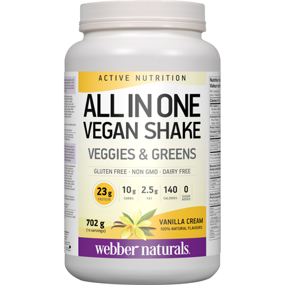 All In One Vegan Shake Vanilla Cream for Webber Naturals|v|hi-res|WN3584