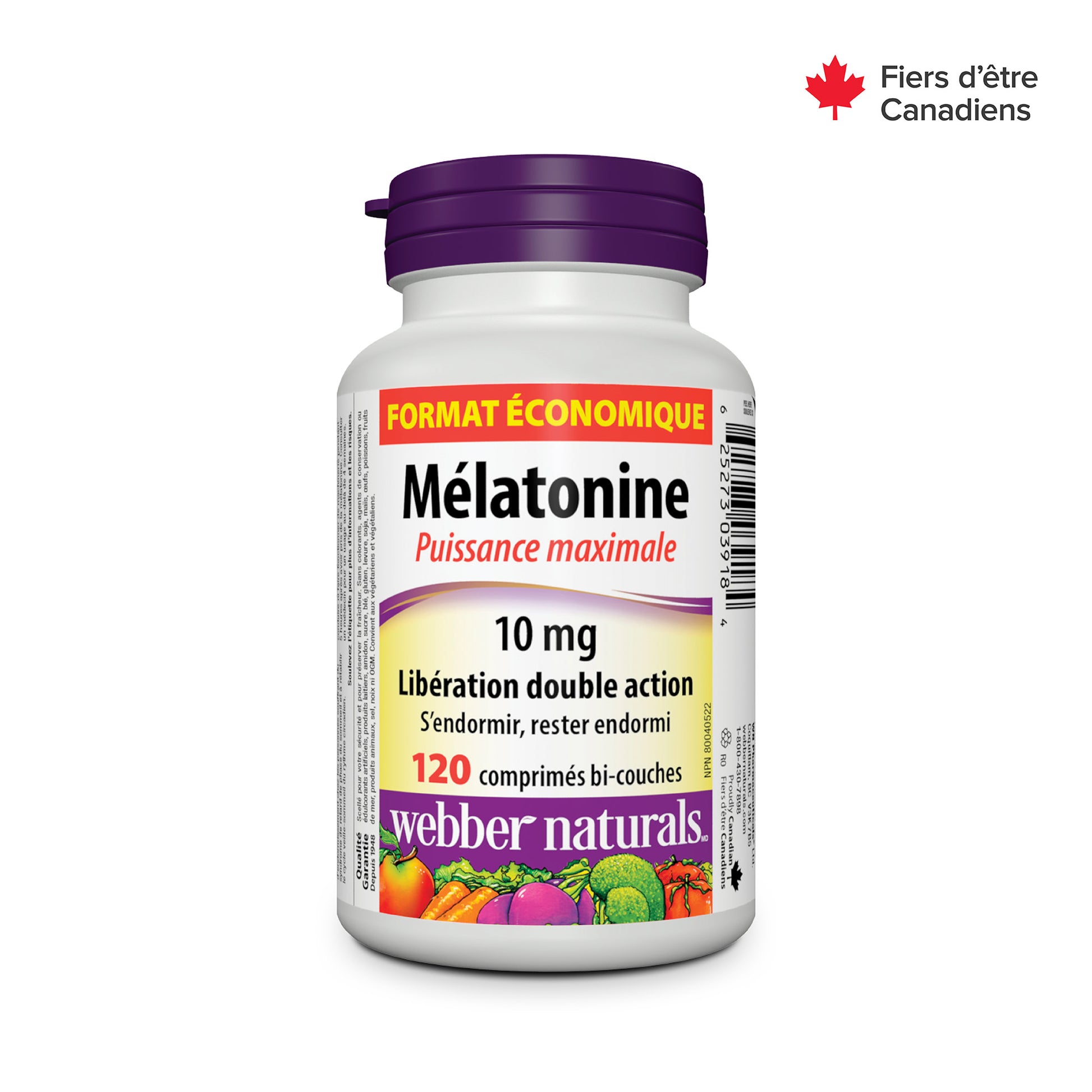 Mélatonine Puissance maximale Libération double action 10 mg for Webber Naturals|v|hi-res|WN3918