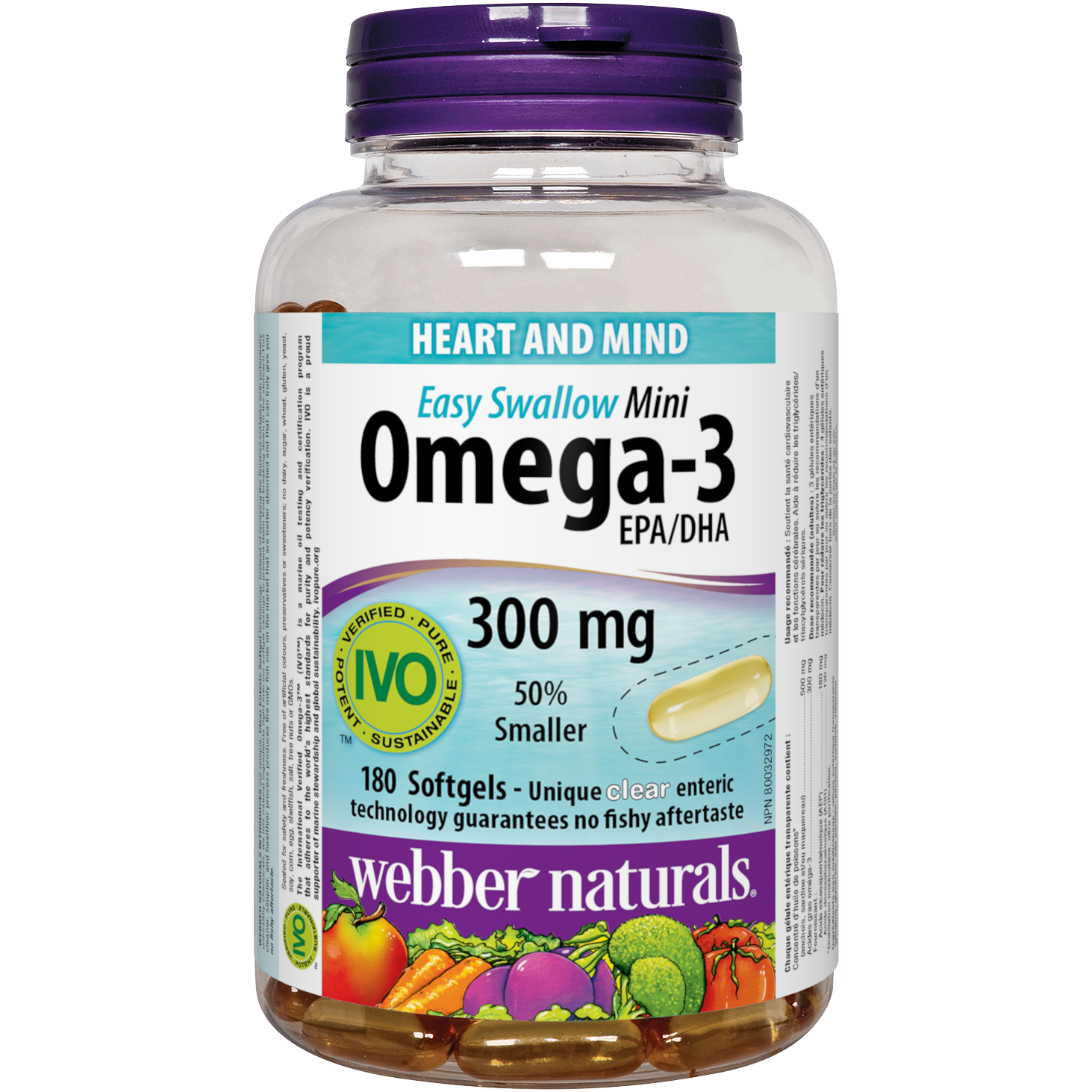Omega-3 Mini Easy Swallow 300 mg EPA/DHA for Webber Naturals|v|hi-res|WN3391