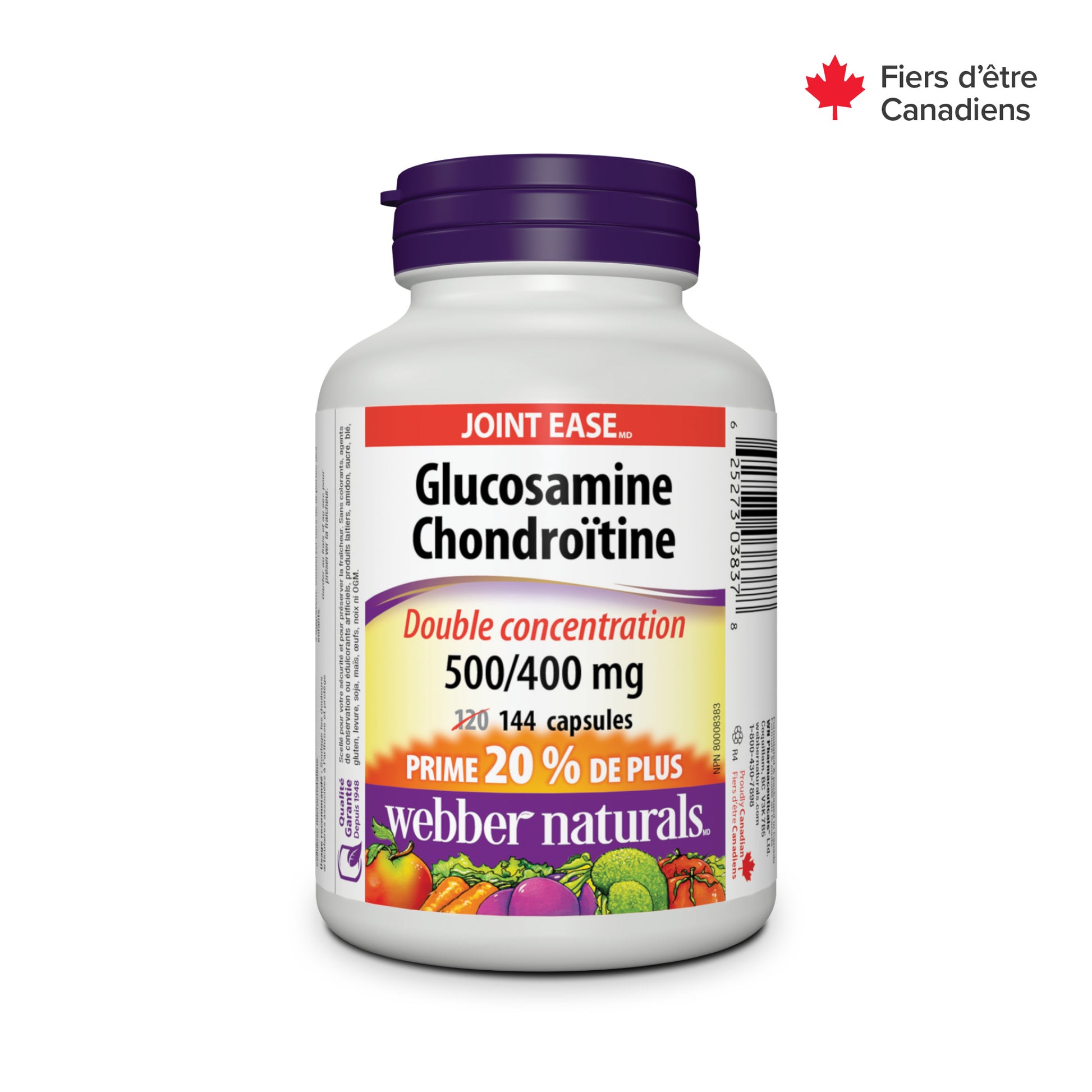 Glucosamine Chondroitin Double Strength 500/400 mg for Webber Naturals|v|hi-res|WN3837