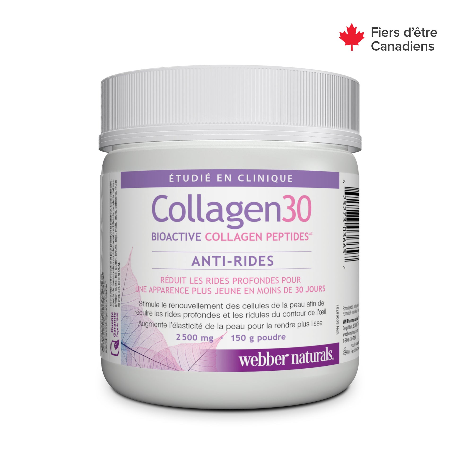 Collagen30 Anti-rides Bioactive Collagen Peptides 2 500 mg for Webber Naturals|v|hi-res|WN3665