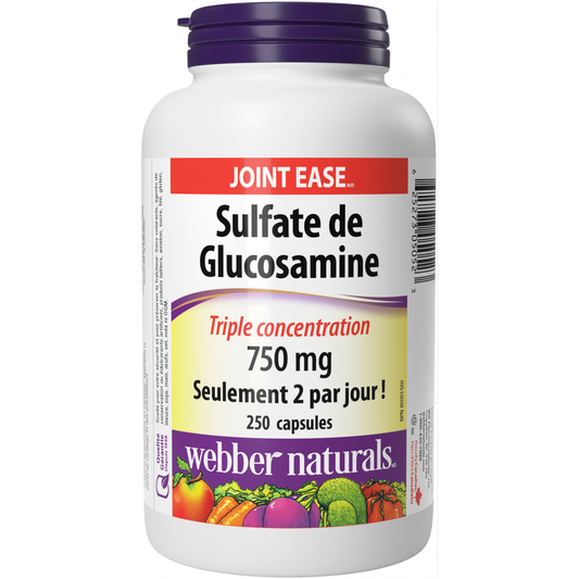 Sulfate de Glucosamine Triple concentration 750 mg for Webber Naturals|v|hi-res|WN5052