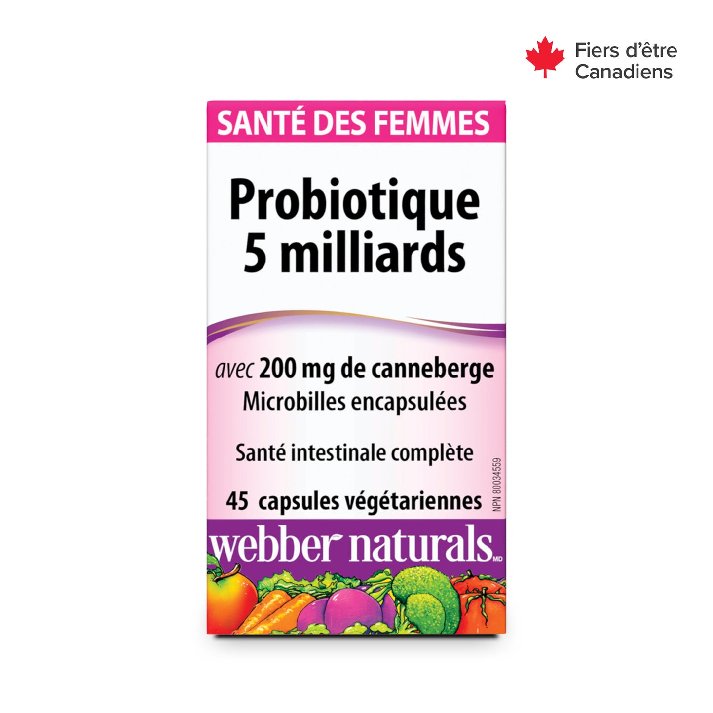 Probiotique 5 milliards avec 200 mg de canneberge for Webber Naturals|v|hi-res|WN3213