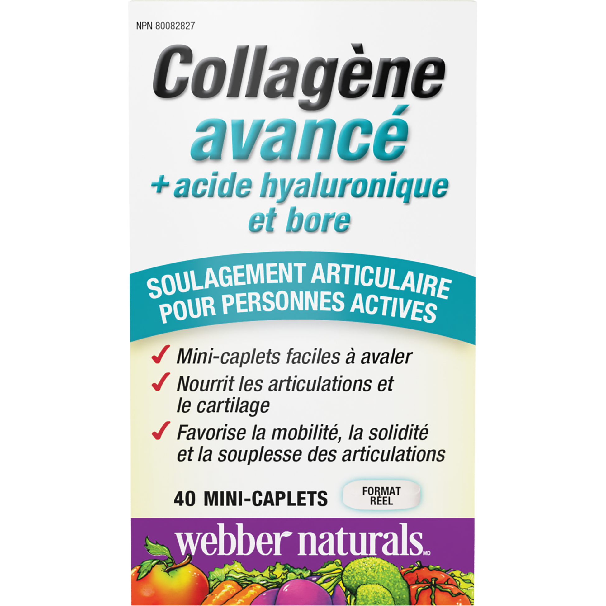 Collagène avancé + acide hyaluronique et bore for Webber Naturals|v|hi-res|WN3661
