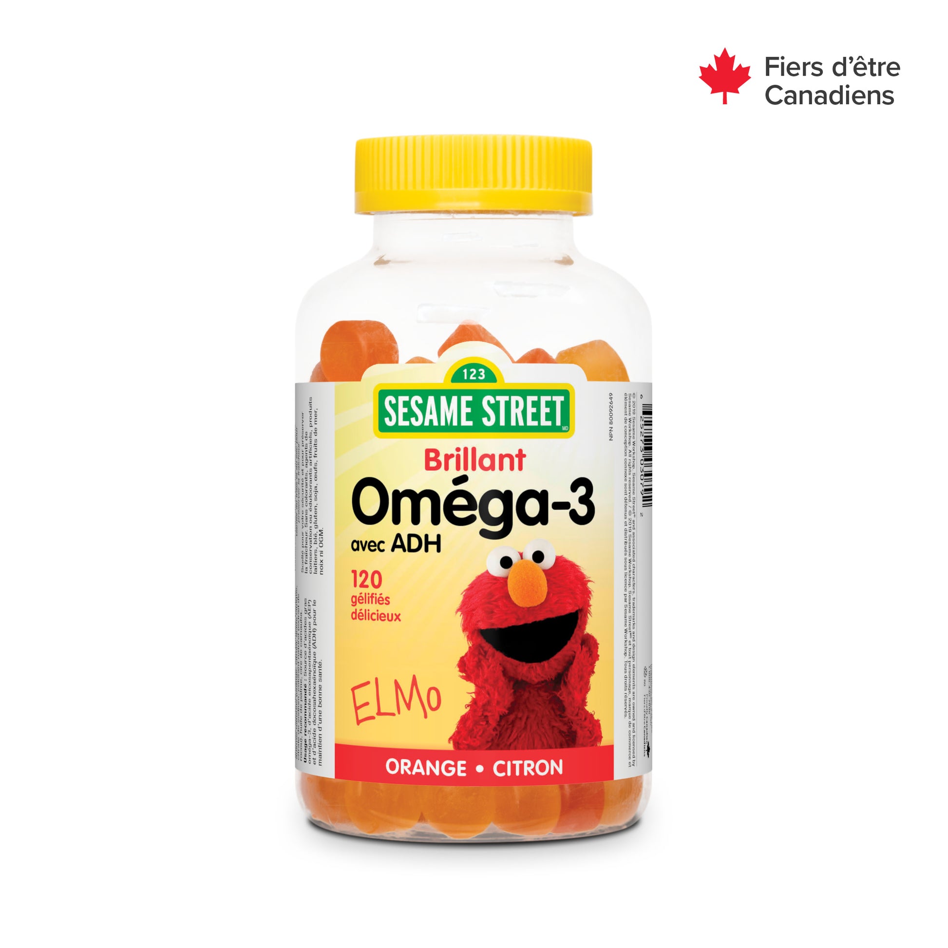 Oméga-3 avec ADH orange  •  citron for Sesame Street®|v|hi-res|WN3079