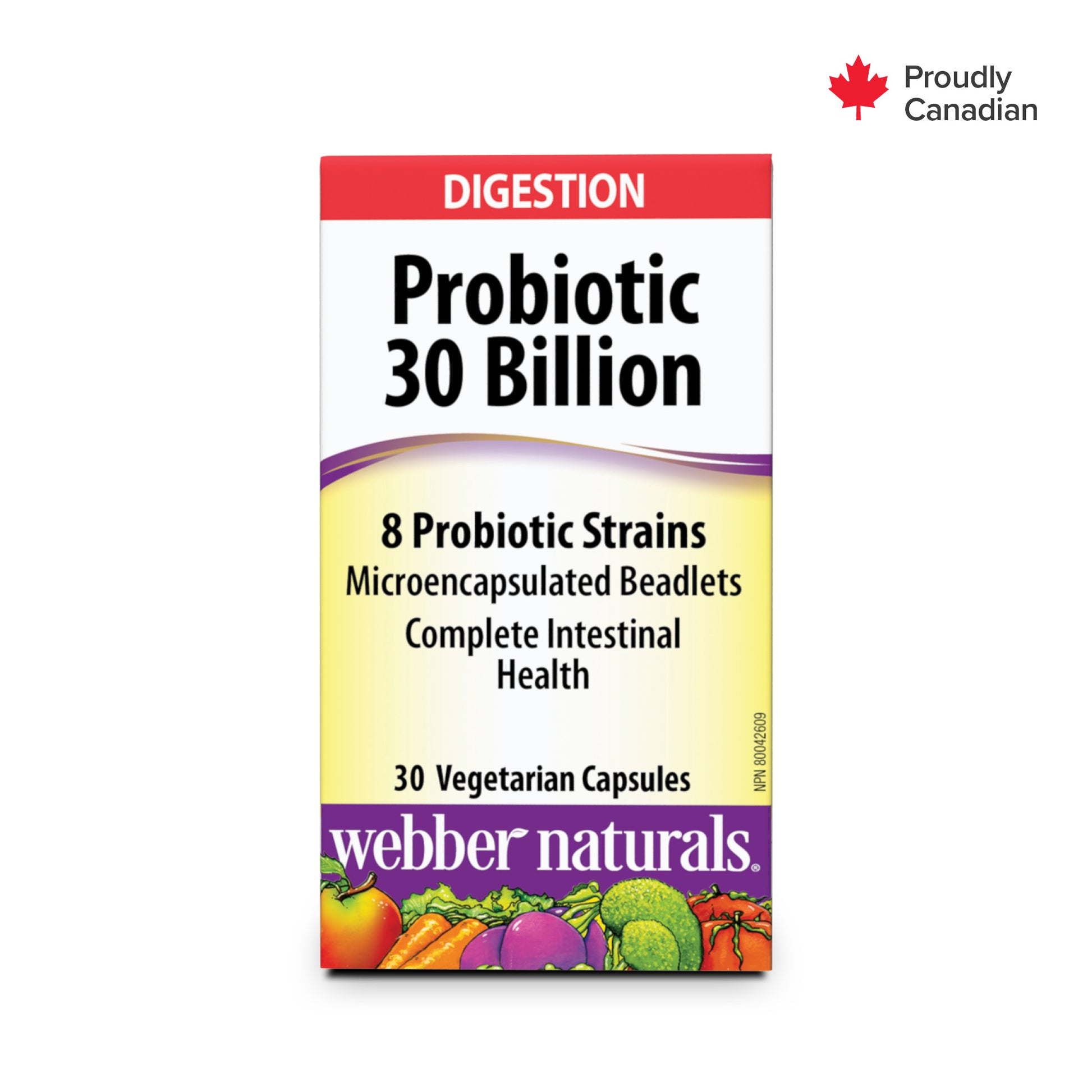 Probiotiques 30 milliards 8 souches de probiotiques for Webber Naturals|v|hi-res|WN3216