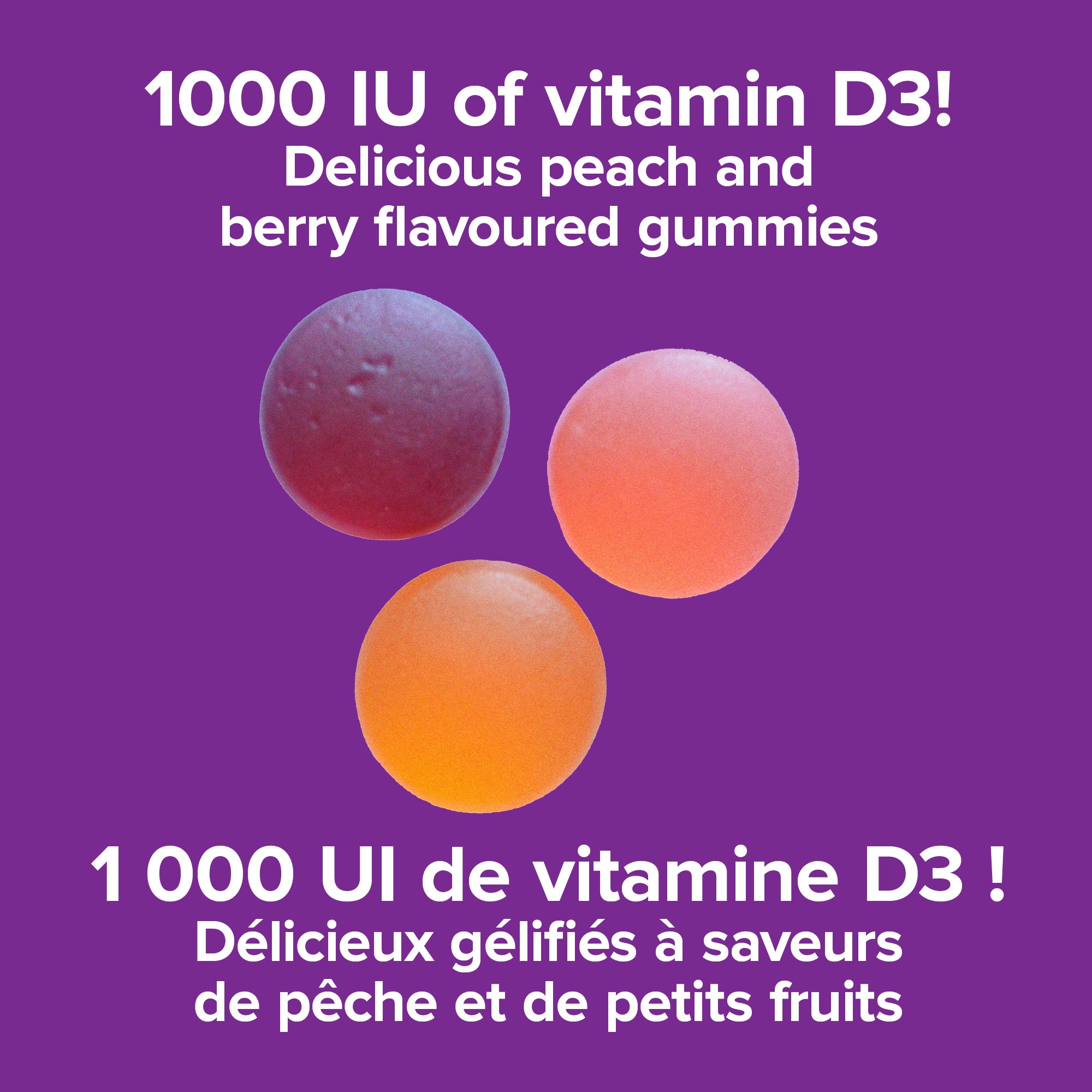 specifications-Vitamin D3 1000 IU Mixed Berry · Peach for Webber NaturalsWN3679