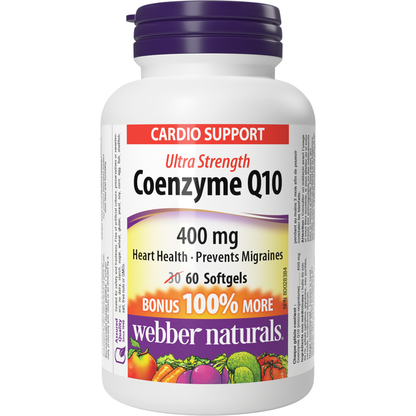 Coenzyme Q10 Ultra Strength 400 mg for Webber Naturals|v|hi-res|WN3858