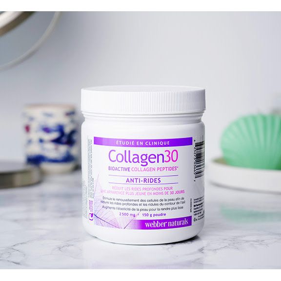 specifications-Collagen30 Anti-rides Bioactive Collagen Peptides 2 500 mg for Webber Naturals