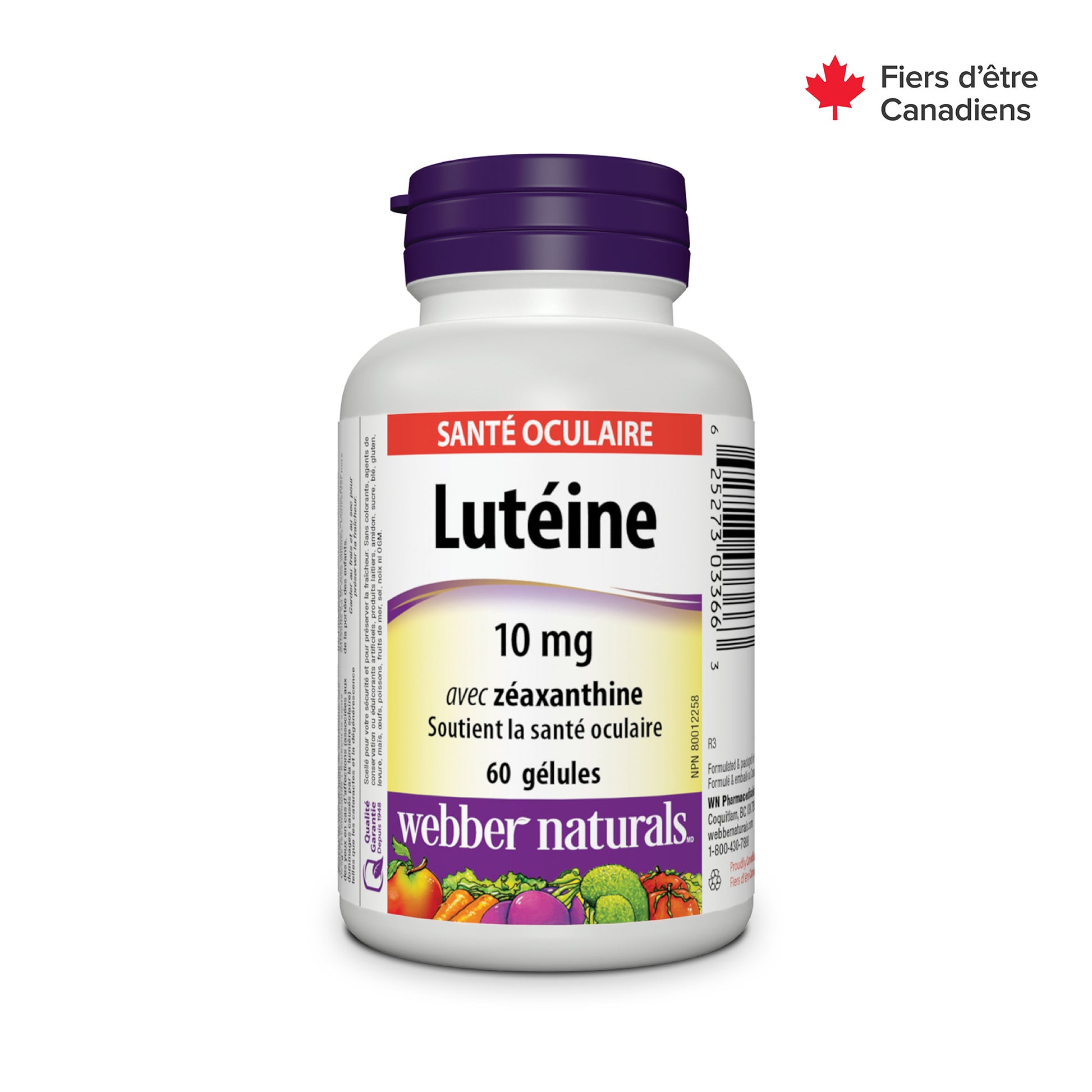 Lutein with Zeaxanthin 10 mg for Webber Naturals|v|hi-res|WN3366