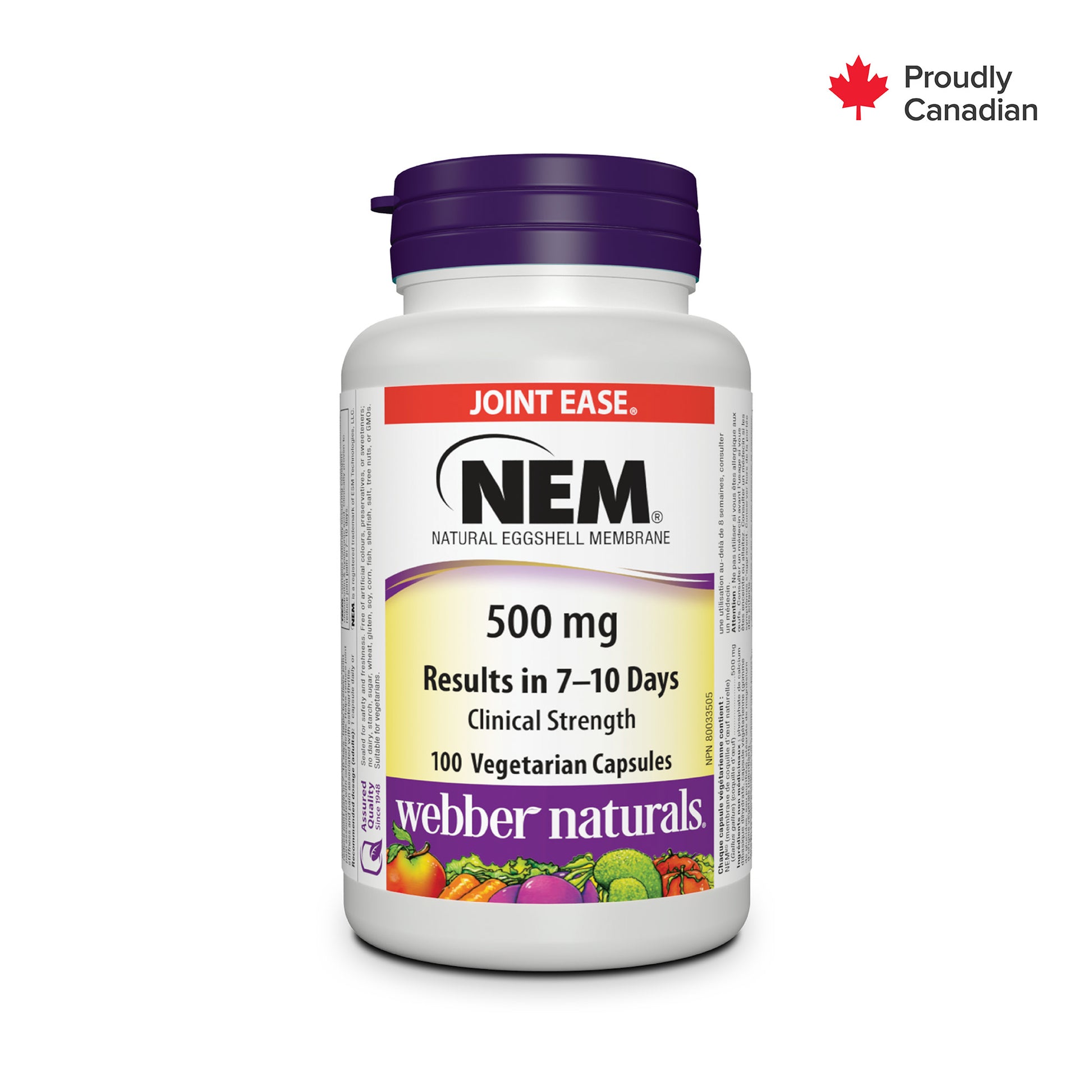 NEM 500 mg Vegetarian Capsules for Webber Naturals|v|hi-res|WN5216