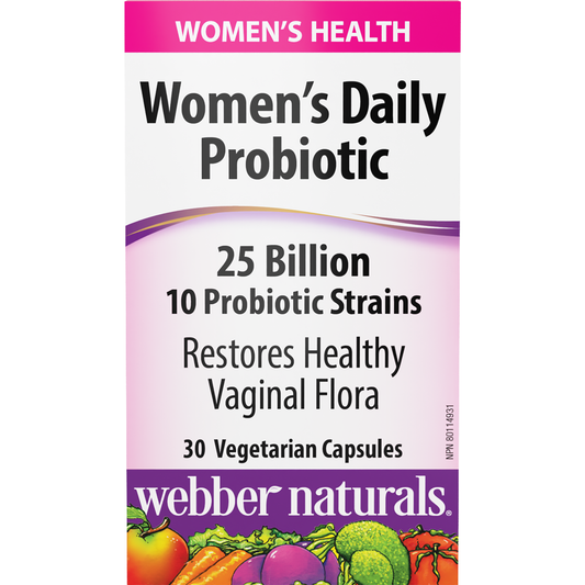 Women’s Daily Probiotic 25 Billion for Webber Naturals|v|hi-res|WN3901