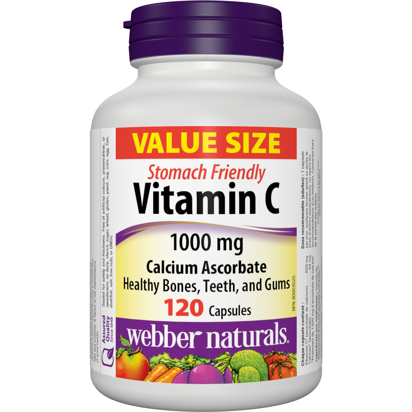 Vitamin C Calcium Ascorbate Stomach Friendly 1000 mg for Webber Naturals|v|hi-res|WN3275