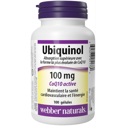 Ubiquinol QH(MD) Active CoQ10 100 mg gélules for Webber Naturals|v|hi-res|WN5178