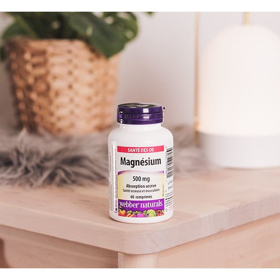 specifications-Magnésium Absorption accrue 500 mg for Webber Naturals