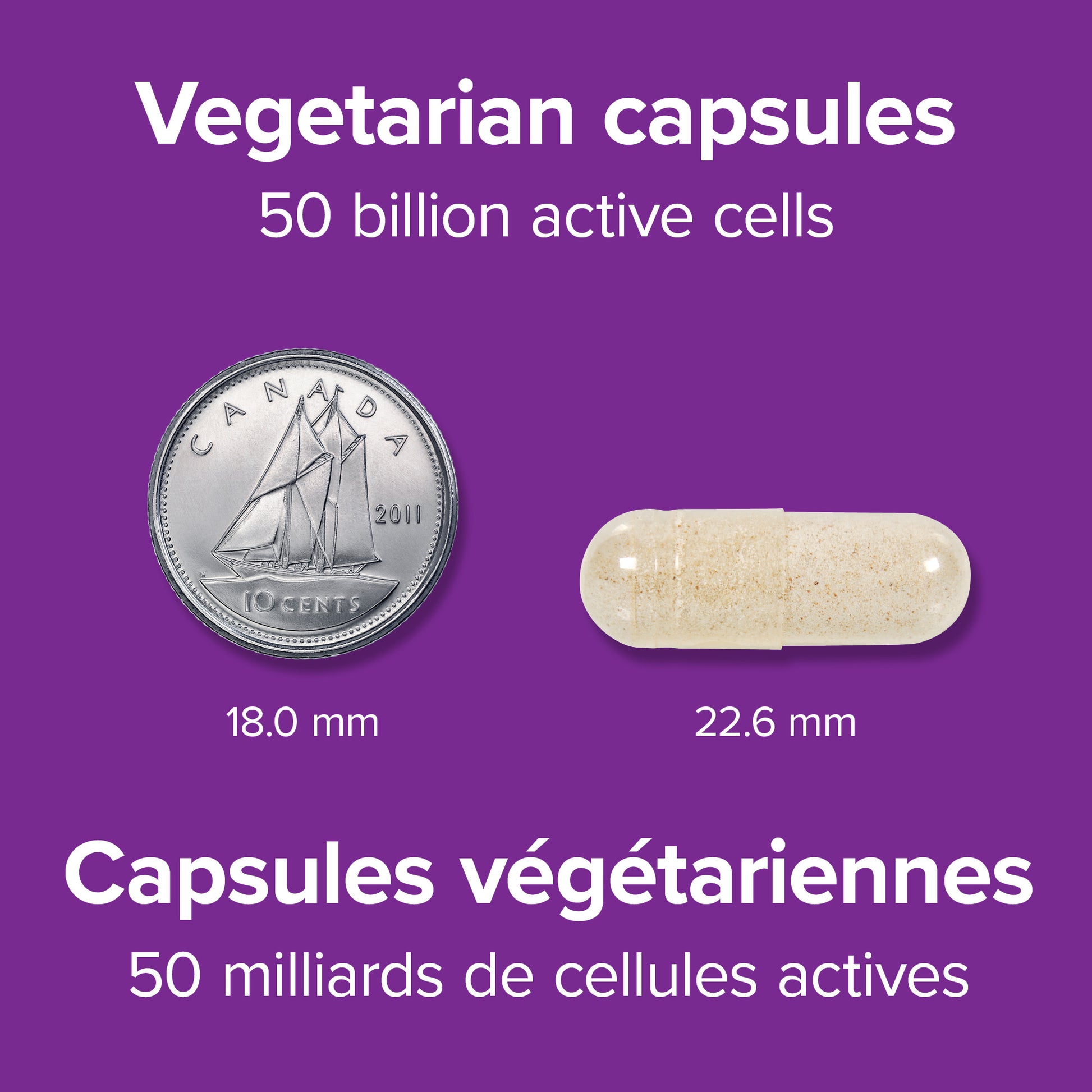 specifications-Probiotique 50 milliards for Webber Naturals