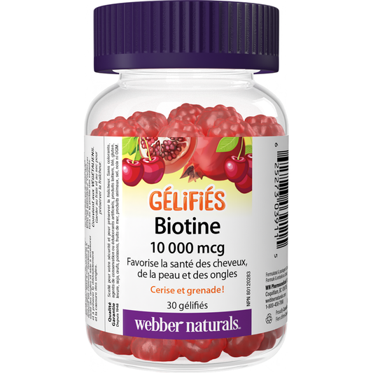 Biotine 10 000 mcg gélifiés for Webber Naturals|v|hi-res|WN3911