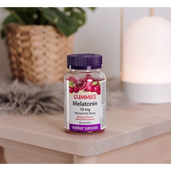Melatonin 10 mg Cherry Pomegranate for Webber Naturals|v|hi-res|WN3687