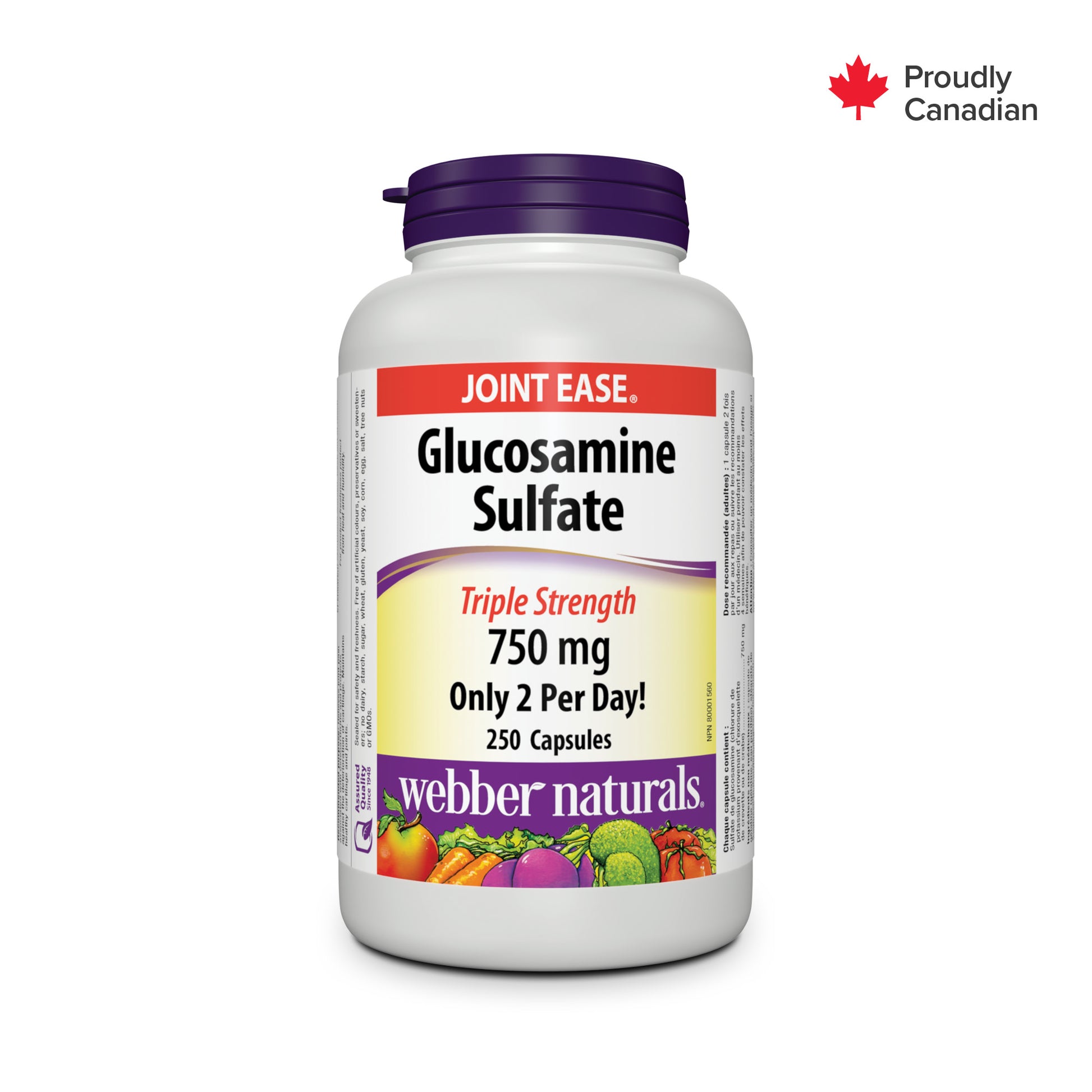 Glucosamine Sulfate Triple Strength 750 mg for Webber Naturals|v|hi-res|WN5052