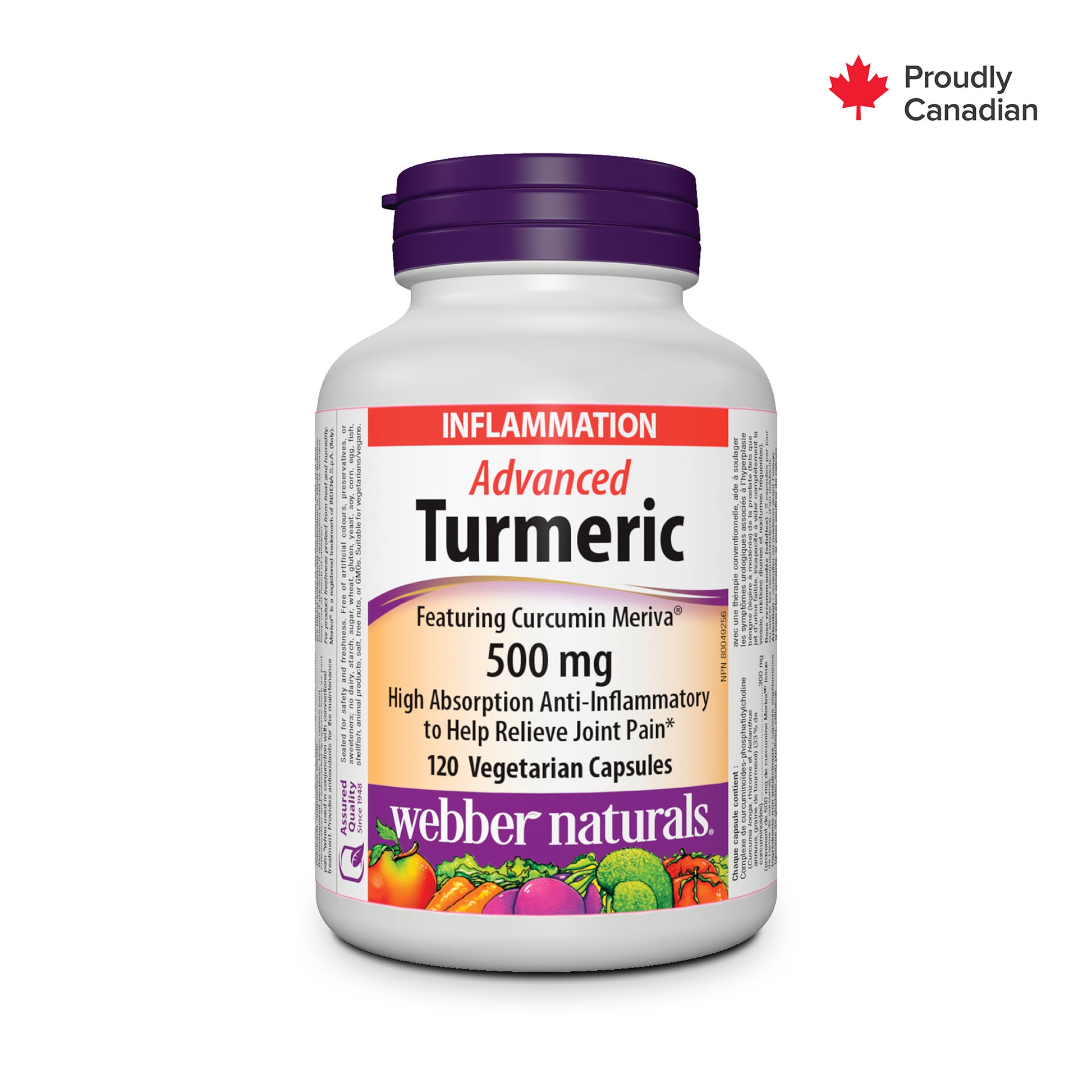 Advanced Absorption Turmeric 500 mg Vegetarian Capsules for Webber Naturals|v|hi-res|WN5174