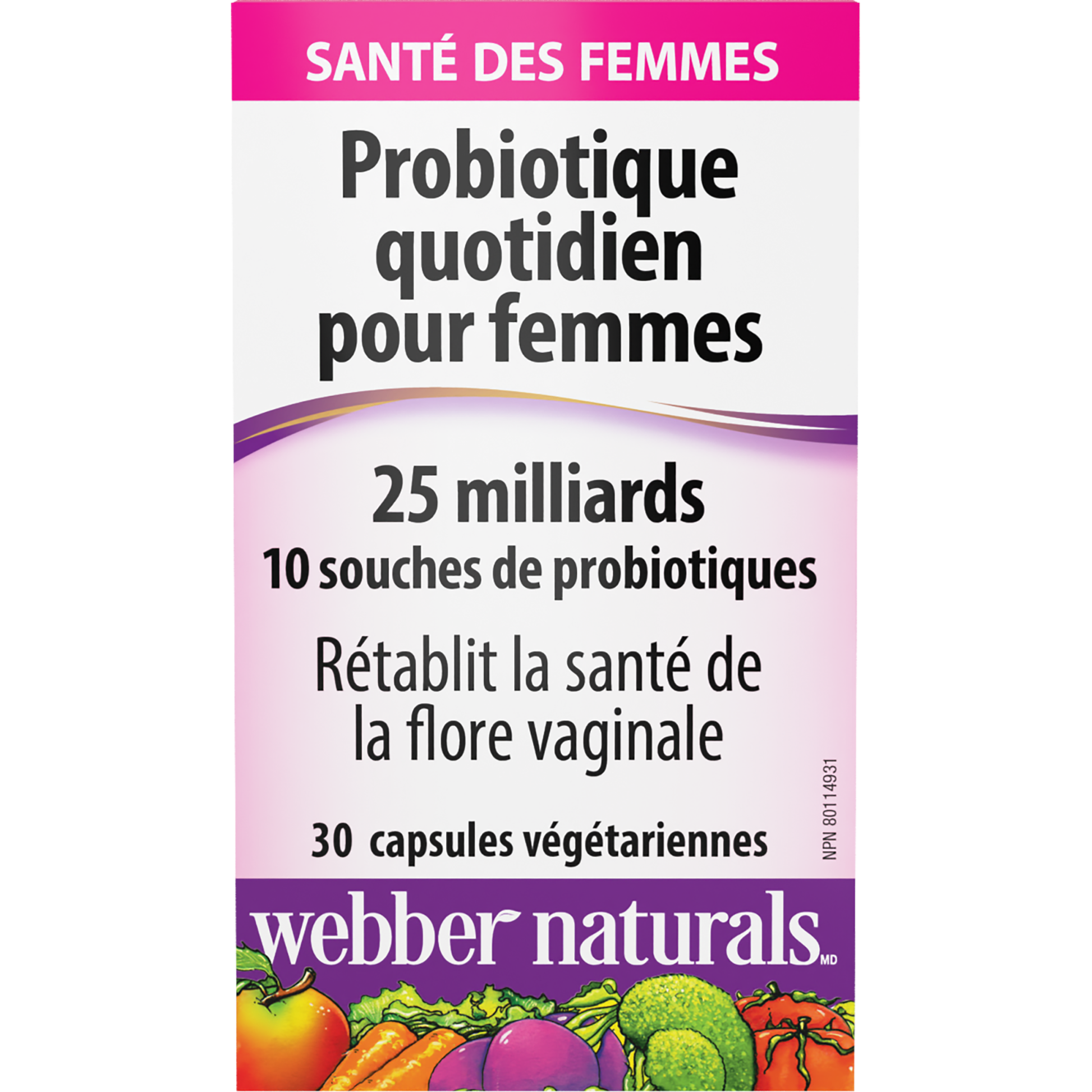 Probiotique quotidien pour femmes 25 milliards for Webber Naturals|v|hi-res|WN3901