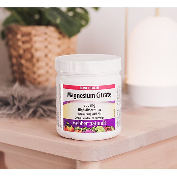 Magnesium Citrate High Absorption 300 mg Natural Berry for Webber Naturals|v|hi-res|WN3169