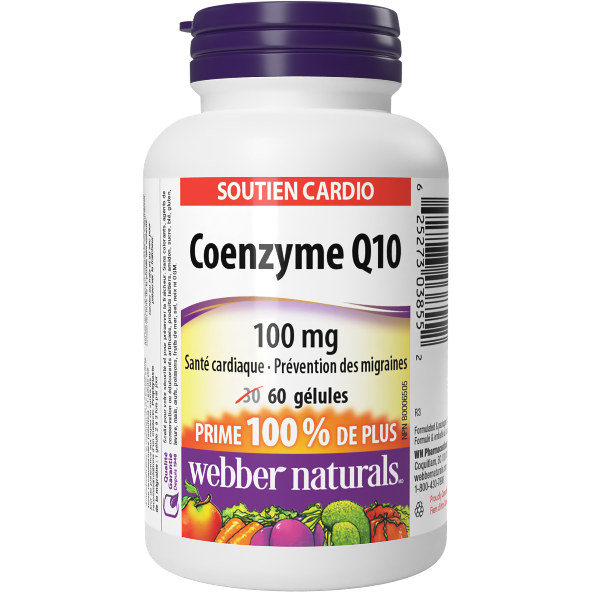 Coenzyme Q10 100 mg for Webber Naturals|v|hi-res|WN3855