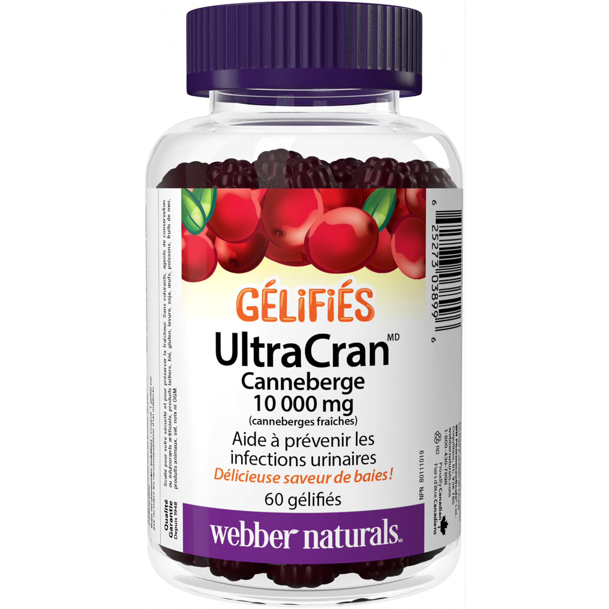 Canneberge UltraCran 10 000 mg Gélifiés for Webber Naturals|v|hi-res|WN3899