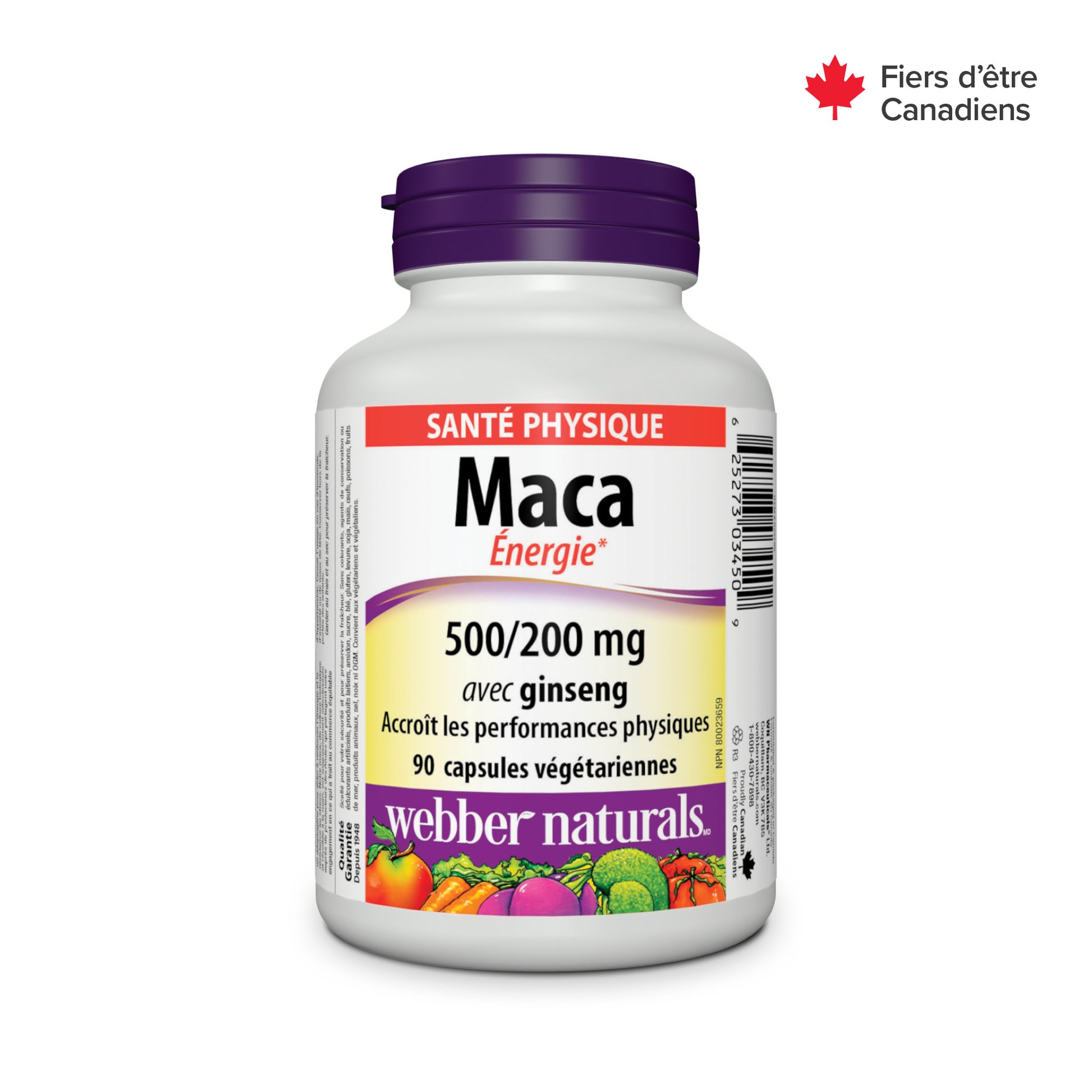 Maca avec ginseng 500/200 mg for Webber Naturals|v|hi-res|WN3450