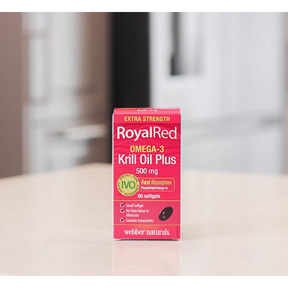 RoyalRed® Omega-3 Krill Oil Plus Extra Strength 500 mg for Webber Naturals|v|hi-res|WN3399