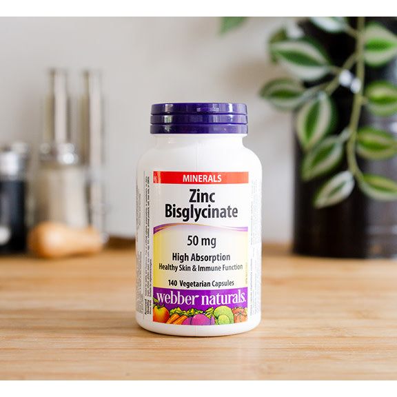 Zinc Bisglycinate 50 mg for Webber Naturals|v|hi-res|WN3919