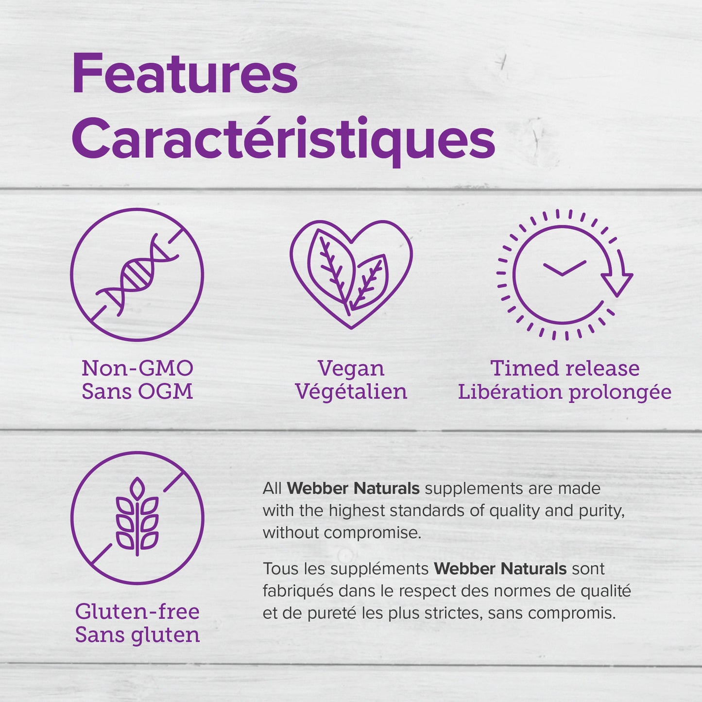 specifications-Complexe B50 for Webber Naturals