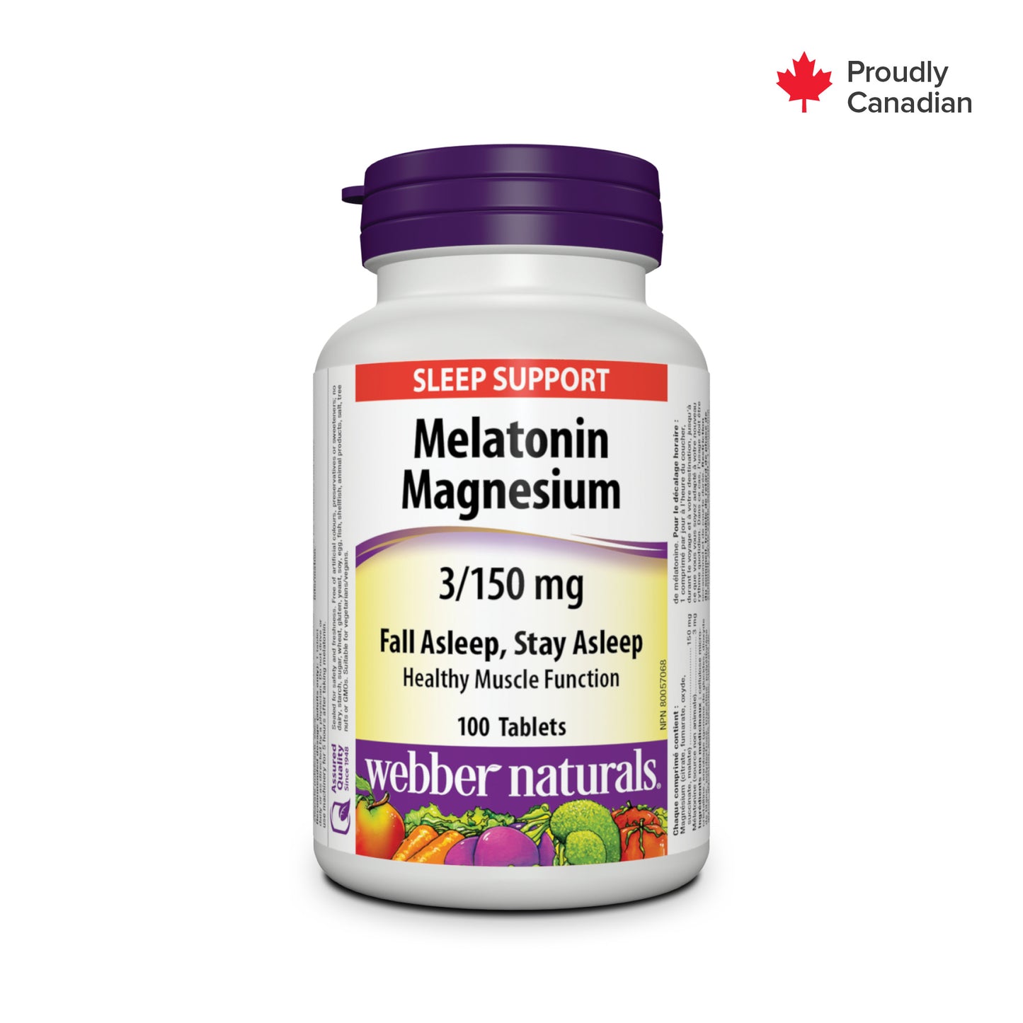 Mélatonine Magnésium 3/150 mg for Webber Naturals|v|hi-res|WN3173