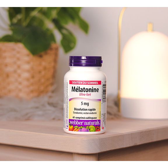 specifications-Mélatonine Ultra-fort Dissolution rapide 5 mg for Webber Naturals